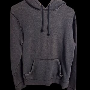 J CREW Marled Brushed Fleece Pull Over Hoodie Sz M Indigo  Y2K  Vintage Mall